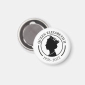 Königin Elizabeth ll Gedenken Magnet (Vorderseite/Rückseite)