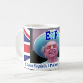 Königin Elizabeth Platinum Jubilee Gedenkfeier Tas Kaffeetasse (Vorderseite Links)