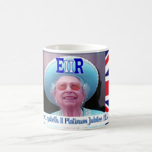 Königin Elizabeth Platinum Jubilee Gedenkfeier Tas Kaffeetasse