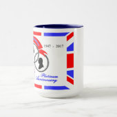 Königin Elizabeth Prince Philip 70 Jahre Tasse (Zentrum)