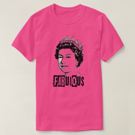 Königin elizabeth t - Fabelhafte Königin für Männe T-Shirt (Design vorne)