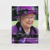 Königin Elizabeth von England Karte (Vorderseite)