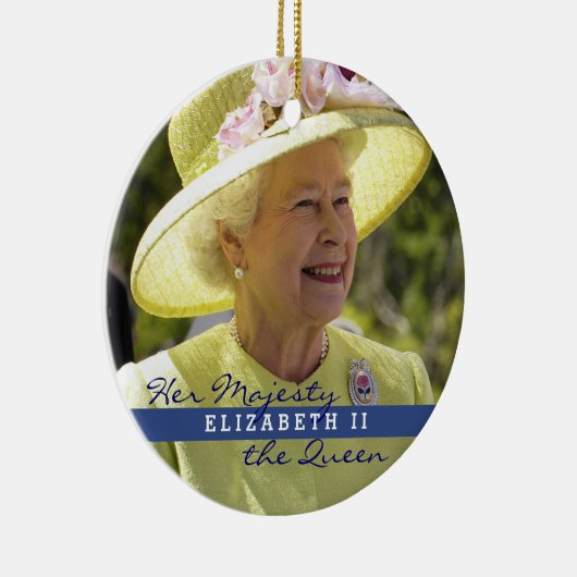 Königin Elizabeth von England Keramik Ornament (Rechts)