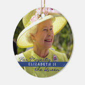 Königin Elizabeth von England Keramik Ornament (Links)