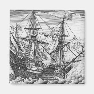 Königin Elizabeths Galleon Magnet
