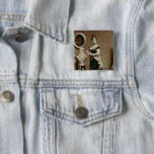 Königin Emma (1836-85) (Sepiaphotographie) Button (Beispiel)
