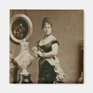 Königin Emma (1836-85) (Sepiaphotographie) Magnet