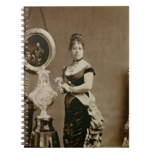 Königin Emma (1836-85) (Sepiaphotographie) Notizblock