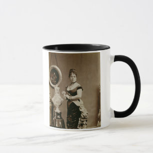 Königin Emma (1836-85) (Sepiaphotographie) Tasse
