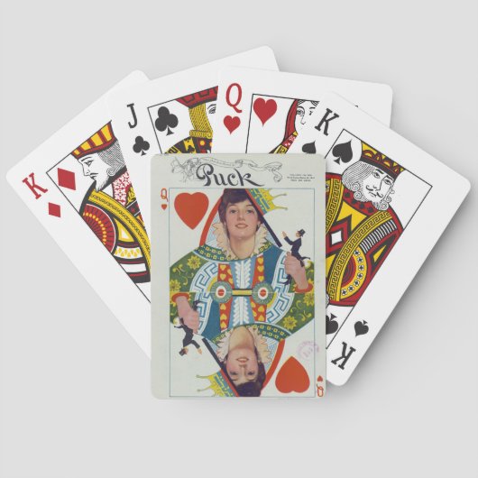 Königin Evelyn Nesbit der Herzen Spielkarten (Rückseite)
