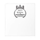 Königin Feminist Notizblock (Vorderseite)