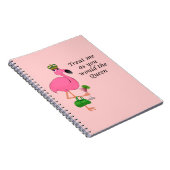 Königin-Flamingo-Notizbuch Notizblock (Rechte Seite)