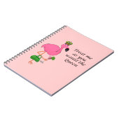 Königin-Flamingo-Notizbuch Notizblock (Linke Seite)