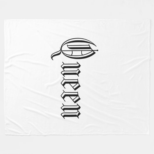 Königin-Fleece-Decke Fleecedecke (Vorderseite (Horizontal))