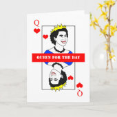 Königin für den TAG! Karte (Gelbe Blume)