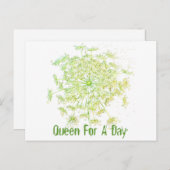 Königin für einen Tag Postkarte (Vorne/Hinten)
