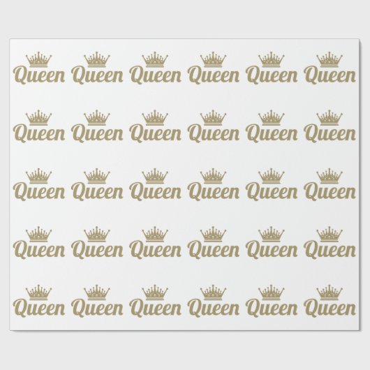 Königin Geschenkpapier (Flach)