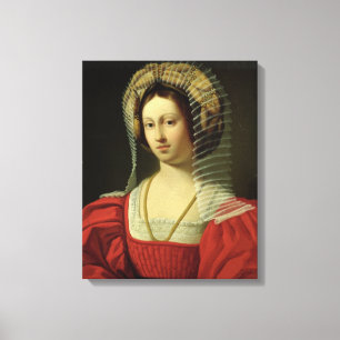 Königin Giovanna I von Neapel, 1842 Leinwanddruck