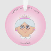 Königin Großmutter, Mutter, Tante, Lehrerin, Krank Ornament (Vorderseite)