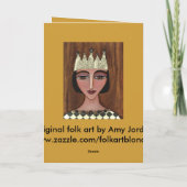 Königin - Grußkarte (3) Karte (Rückseite)