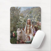 Königin Guineveres Maienfahrt (von John Collier) Mousepad (Mit Mouse)