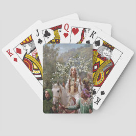 Königin Guineveres Maienfahrt (von John Collier) Spielkarten