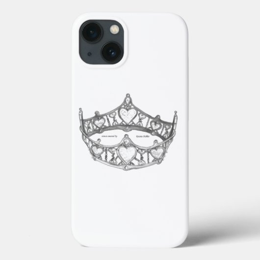 Königin Hearts silberne Krone tiara iPhone 6 Fall Case-Mate iPhone Hülle (Rückseite)