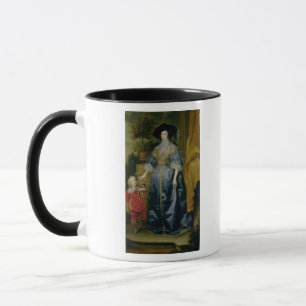 Königin Henrietta Maria und ihr Zwerg Tasse