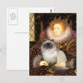 Königin-Himalaya-Katze 7 Postkarte (Vorne/Hinten)