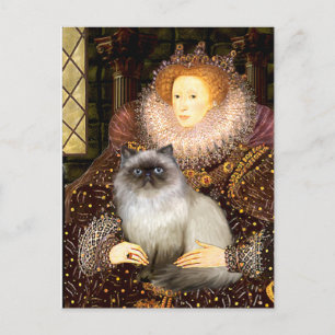 Königin-Himalaya-Katze 7 Postkarte