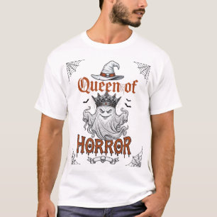 Königin Horror Halloween Geist Krone Hexenhut T-Shirt