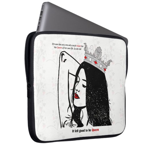 Königin ihres eigenen Lebens Laptopschutzhülle (Vorne Rechts)