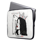 Königin ihres eigenen Lebens Laptopschutzhülle (Vorderseite Links)