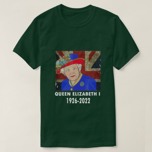Königin II - Elisabeth S England - Königin von Eng T-Shirt (Design vorne)