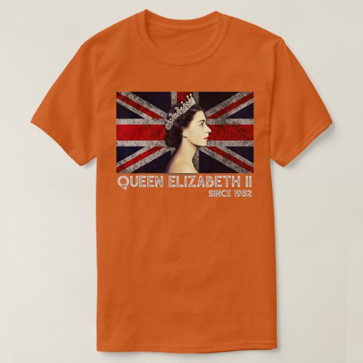 Königin II - Elisabeth S England - Königin von Eng T-Shirt (Design vorne)