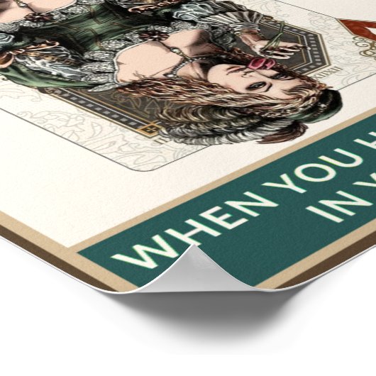 Königin in deiner Hand Poster (Ecke)