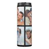 KÖNIGIN | Individuelle Name 4 Foto Einzigartig Thermosbecher (Rückseite)