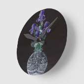 Königin Iris Spitze Runde Wanduhr (Winkel)