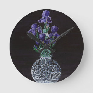 Königin Iris Spitze Runde Wanduhr