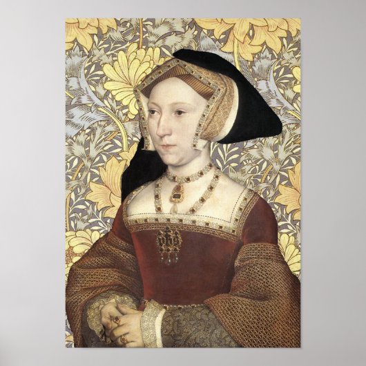 Königin Jane Seymour von England Portrait Poster (Vorne)