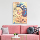 Königin Kaleila Ölgemälde von Venus Leone Print Leinwanddruck (Insitu (Wohnzimmer))