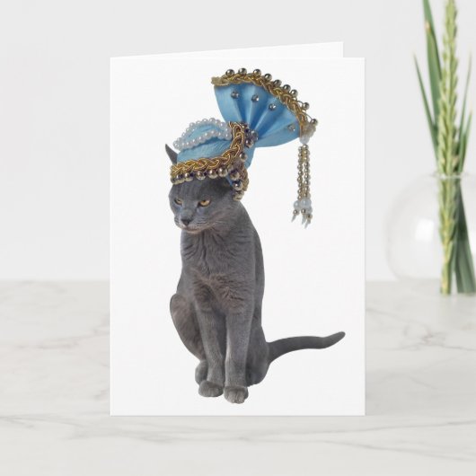 Königin-Katzen-Karte Karte (Vorderseite)
