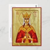 Königin Ketevan-Orthodoxe Icon Postkarte (Vorne/Hinten)