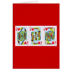 Königin, König, Jack des Herzens