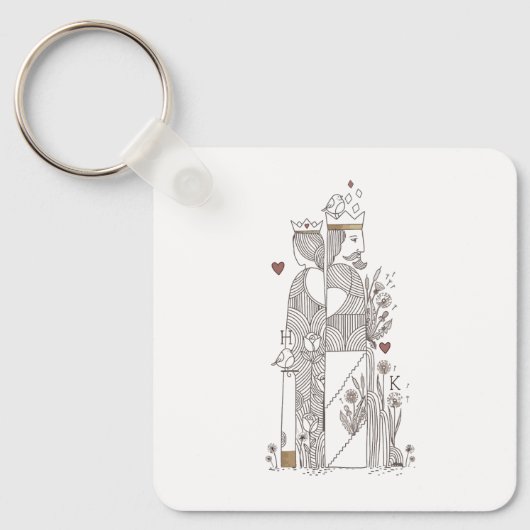 Königin+König Schlüsselanhänger (Vorderseite)