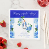 Königin Lady of Grace Jungfrau Mary Mother Blume Serviette (Beispiel)