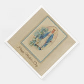 Königin Lady of Grace Jungfrau Mary Mother Blume Serviette (Ecke)