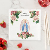 Königin Lady of Grace Jungfrau Mary Mother Blume Serviette (Beispiel)