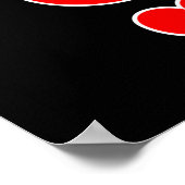 Königin Liebe Valentine Romantischer Valentinstag  Poster (Ecke)