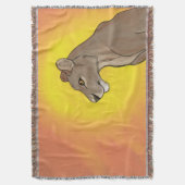 Königin Lioness Decke (Vorderseite Vertikal)